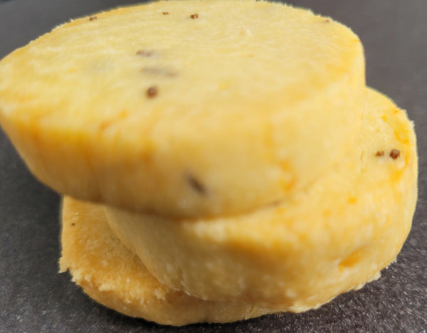 Biscuiți sărați cu telemea și chimen 100g