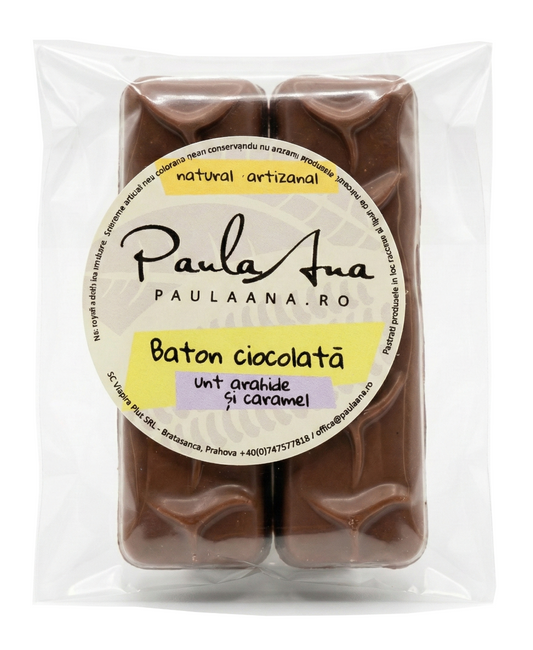 Baton de ciocolată cu unt de arahide și caramel 76g