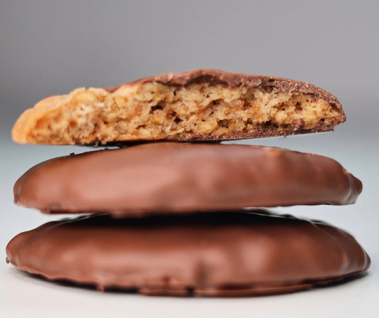 Biscuiți cu ovăz în ciocolată 100g