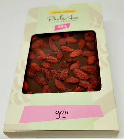 Tabletă de ciocolată cu lapte cu goji 110g